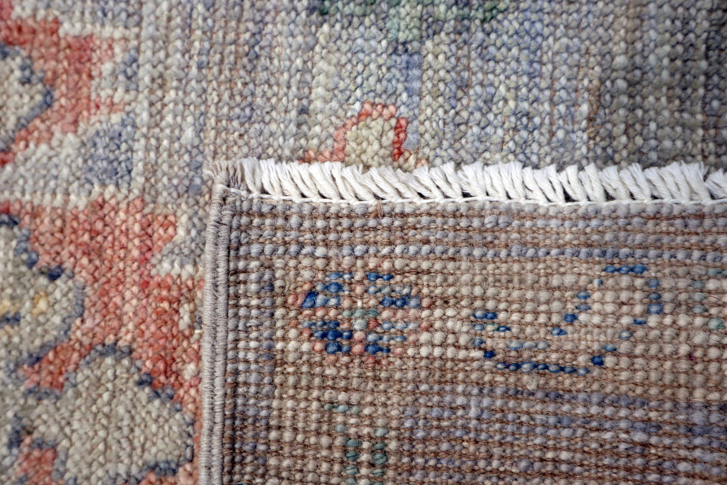 2'0 x 2'10 ft Hand knotted Oushak wool oriental small rug