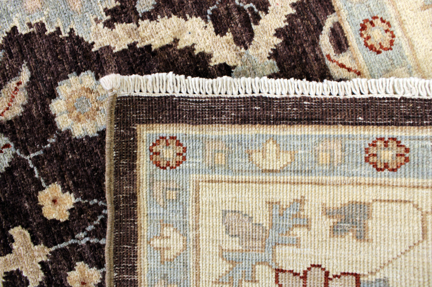 6'3 x 8'11 ft Hand knotted Oushak oriental area wool rug