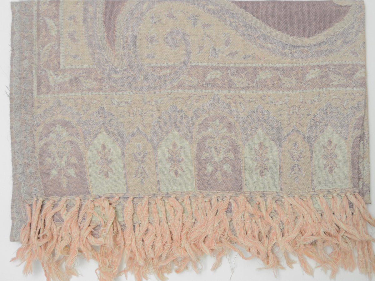 Handwoven Paisley Jamavar Pashmina Wool Shawl