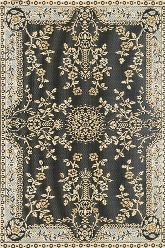 Garland Black & Tan Recycled Indoor/Outdoor Rug