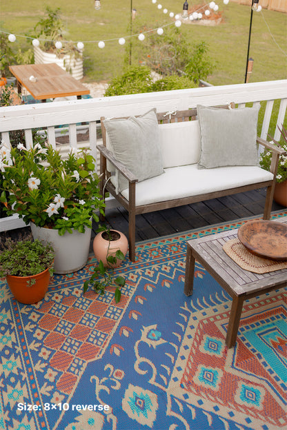 Turkish Plum Recycled Indoor/Outdoor Rug