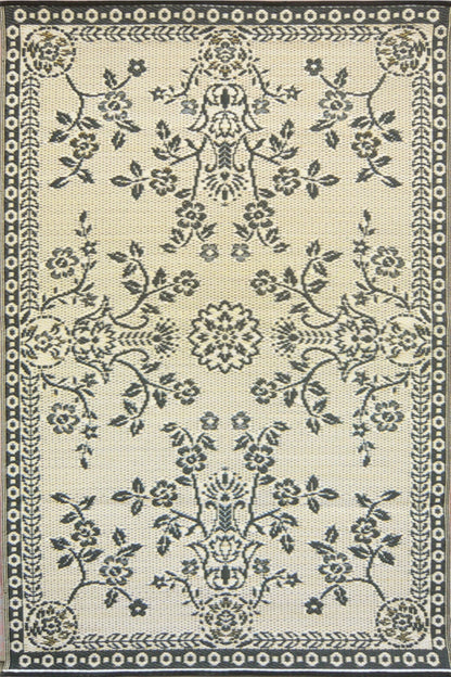 Garland Black & Tan Recycled Indoor/Outdoor Rug