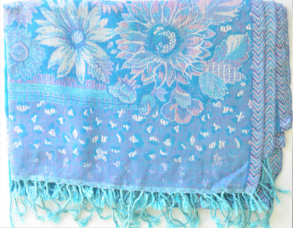 Handwoven Paisley Jamavar Pashmina Wool Shawl