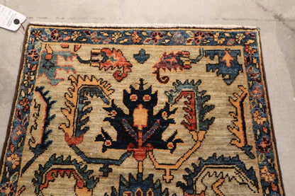 1'11 x 3'3 ft Chobi hand knotted oriental rug