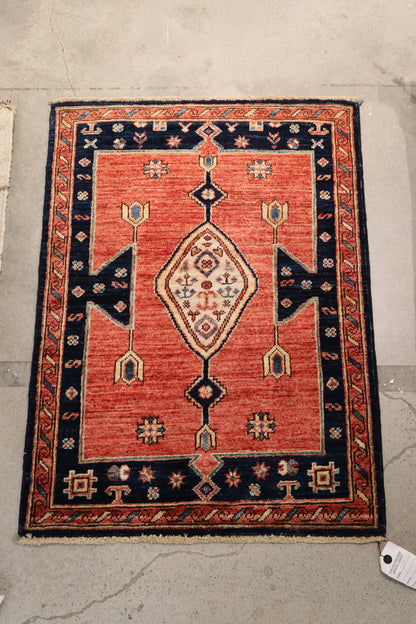 2'1 x 2'10 ft Chobi hand knotted oriental rug