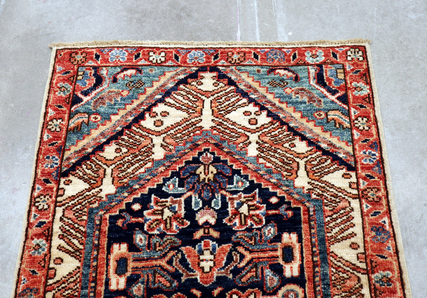 2'1 x 2'10 ft Hand knotted Chobi wool oriental rug