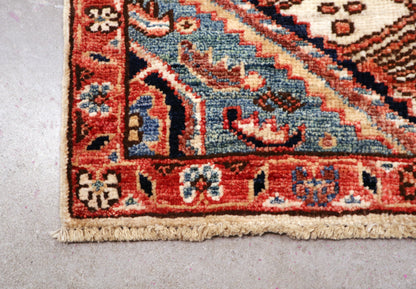 2'1 x 2'10 ft Hand knotted Chobi wool oriental rug