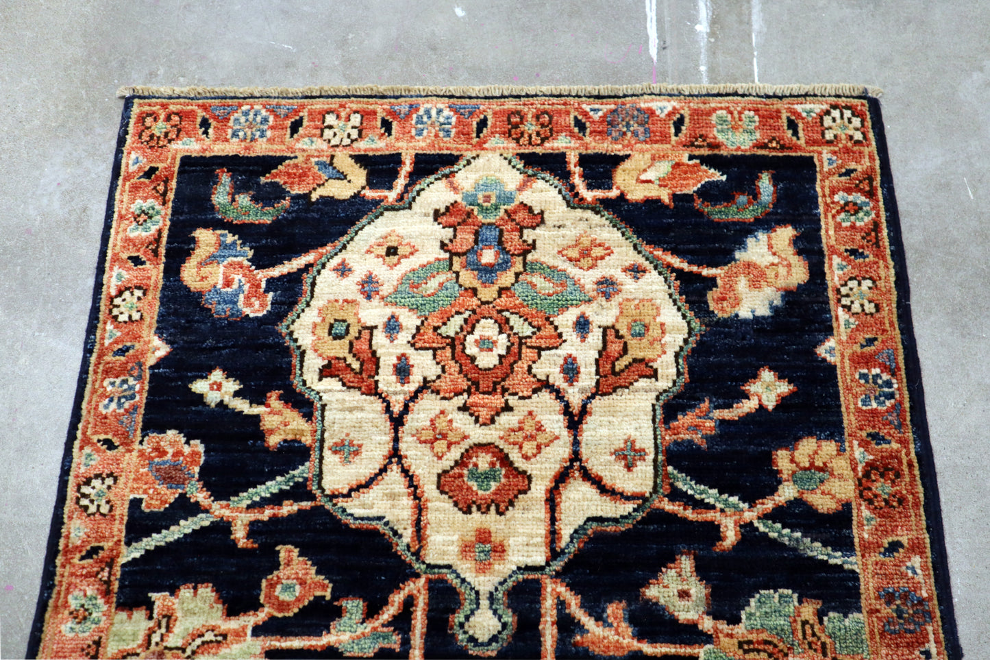 2'0 x 2'10 ft Hand knotted Chobi wool oriental rug