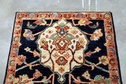 2'0 x 2'10 ft Hand knotted Chobi wool oriental rug