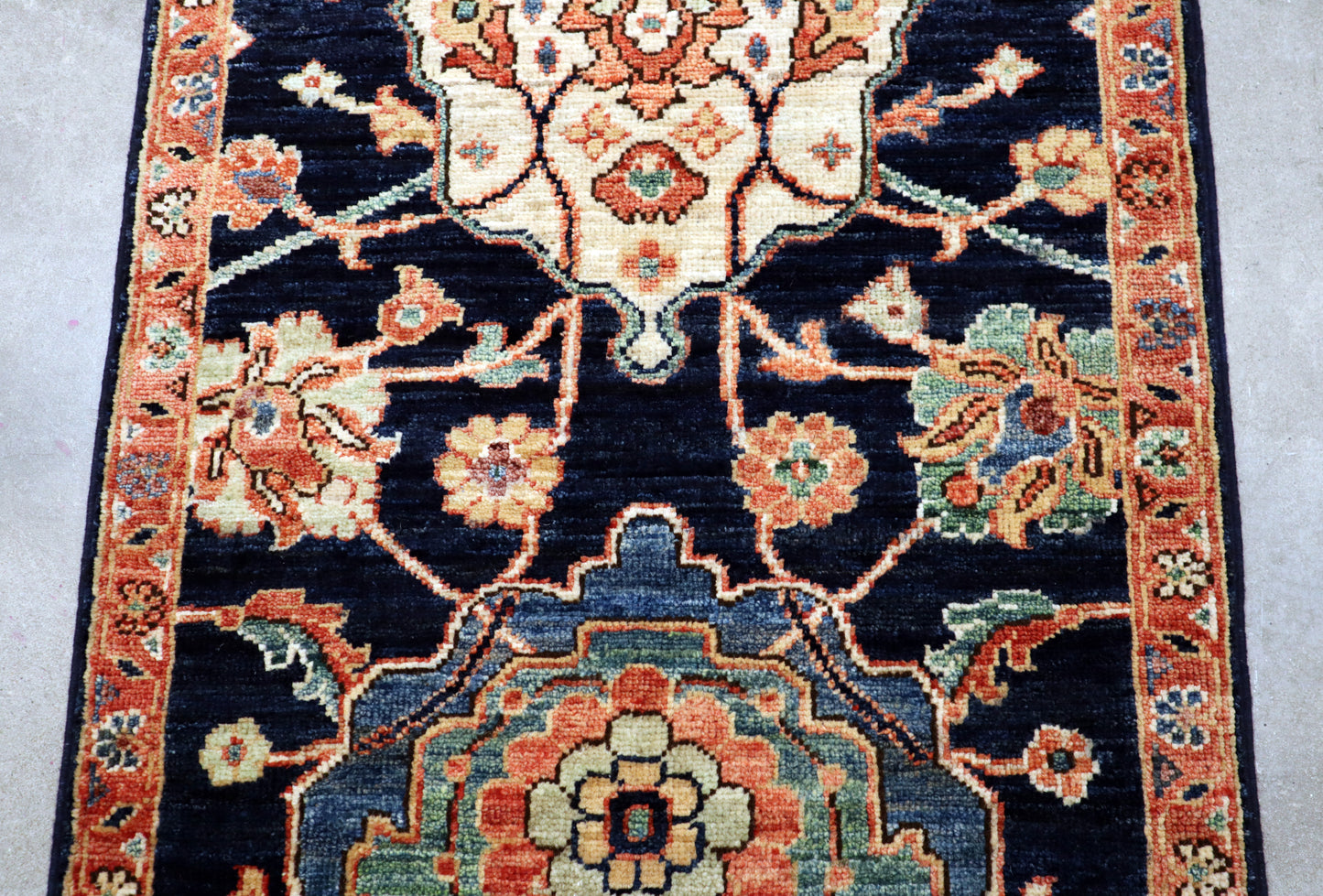 2'0 x 2'10 ft Hand knotted Chobi wool oriental rug