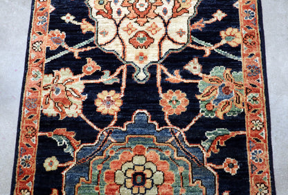 2'0 x 2'10 ft Hand knotted Chobi wool oriental rug