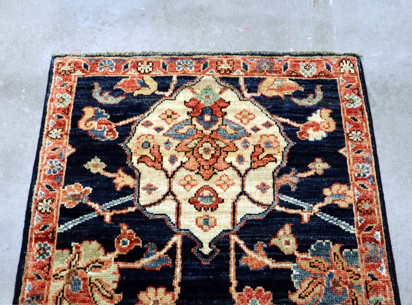 1'11 x 3'0 ft Hand knotted Chobi wool oriental rug