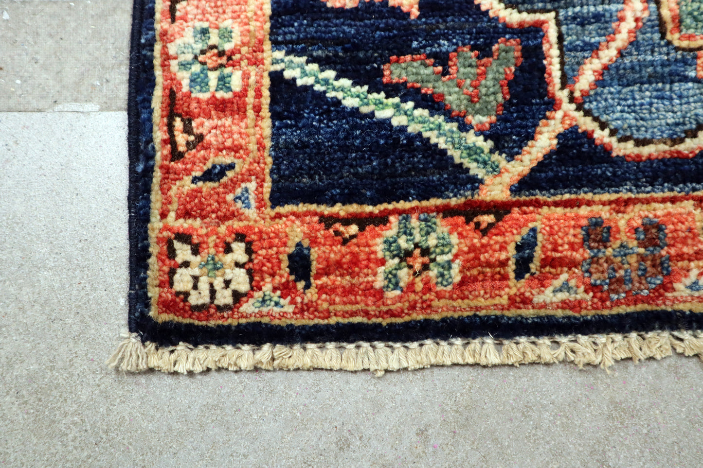 1'11 x 3'0 ft Hand knotted Chobi wool oriental rug