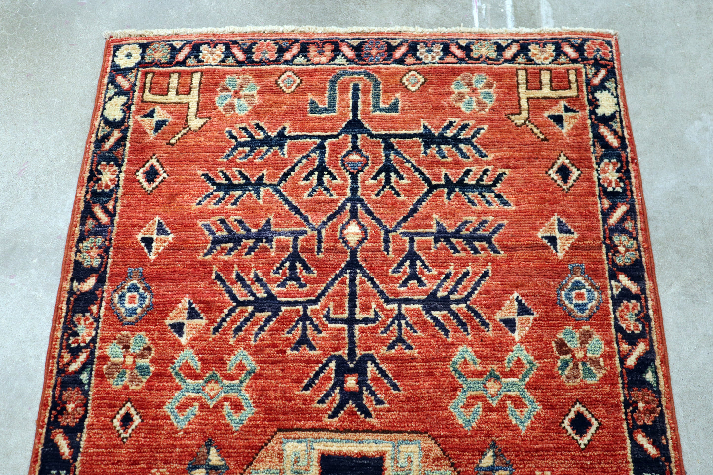 2'1 x 3'1 ft Hand knotted Chobi wool oriental rug
