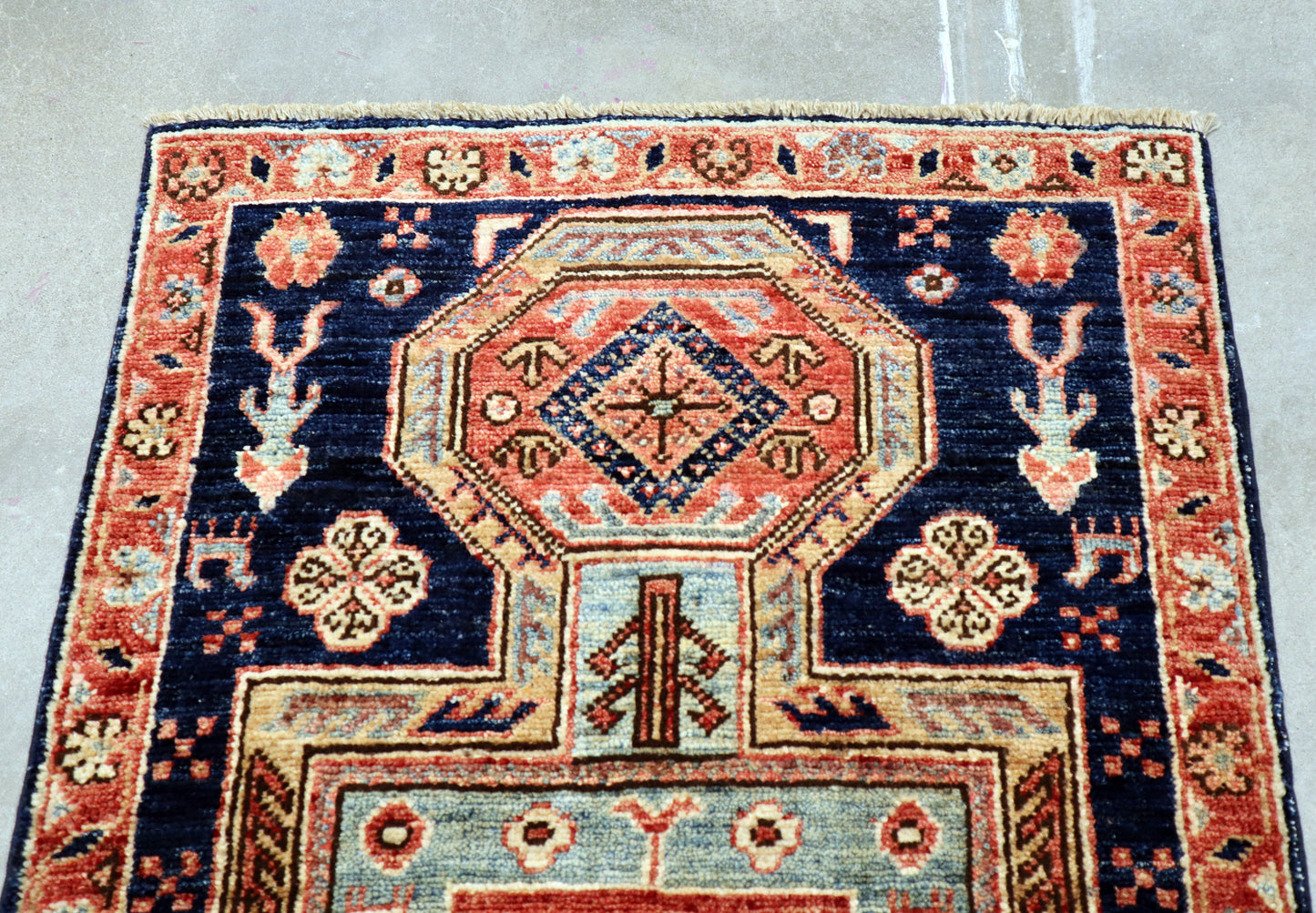 2'2 x 3'1 ft Hand knotted Chobi wool oriental rug