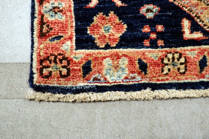 2'2 x 3'1 ft Hand knotted Chobi wool oriental rug