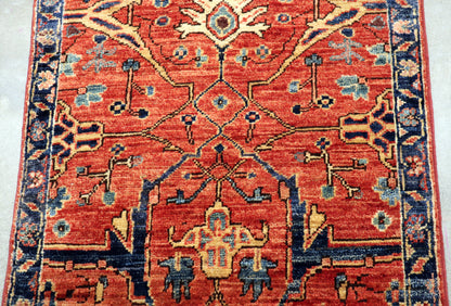 2'0 x 3'1 ft Hand knotted Chobi wool oriental rug