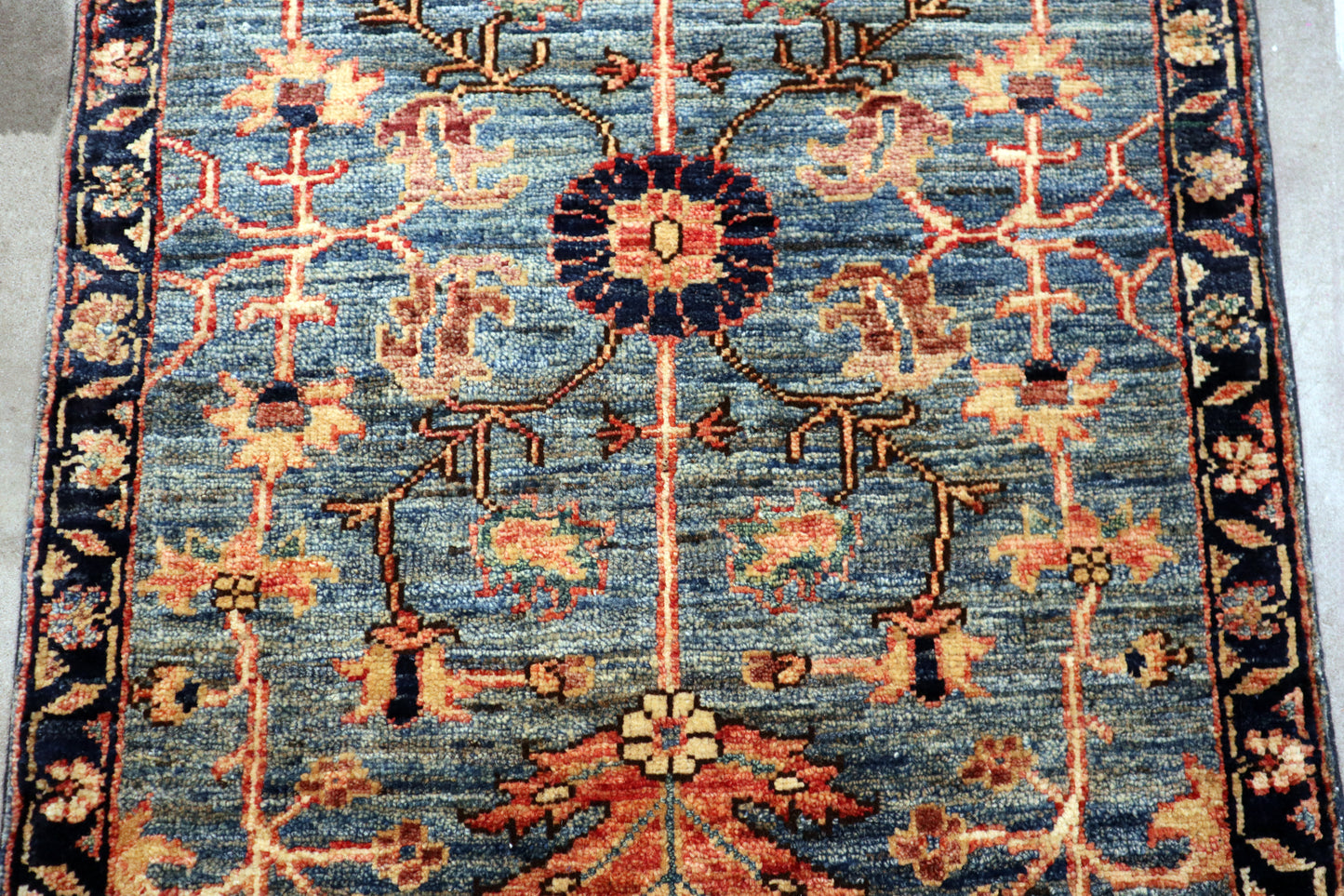 2'1 x 3'1 ft Hand knotted Chobi type wool oriental rug