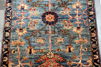2'1 x 3'1 ft Hand knotted Chobi type wool oriental rug