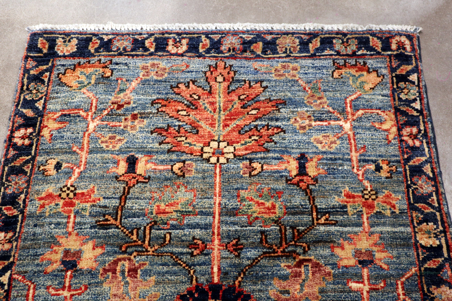 2'1 x 3'1 ft Hand knotted Chobi type wool oriental rug