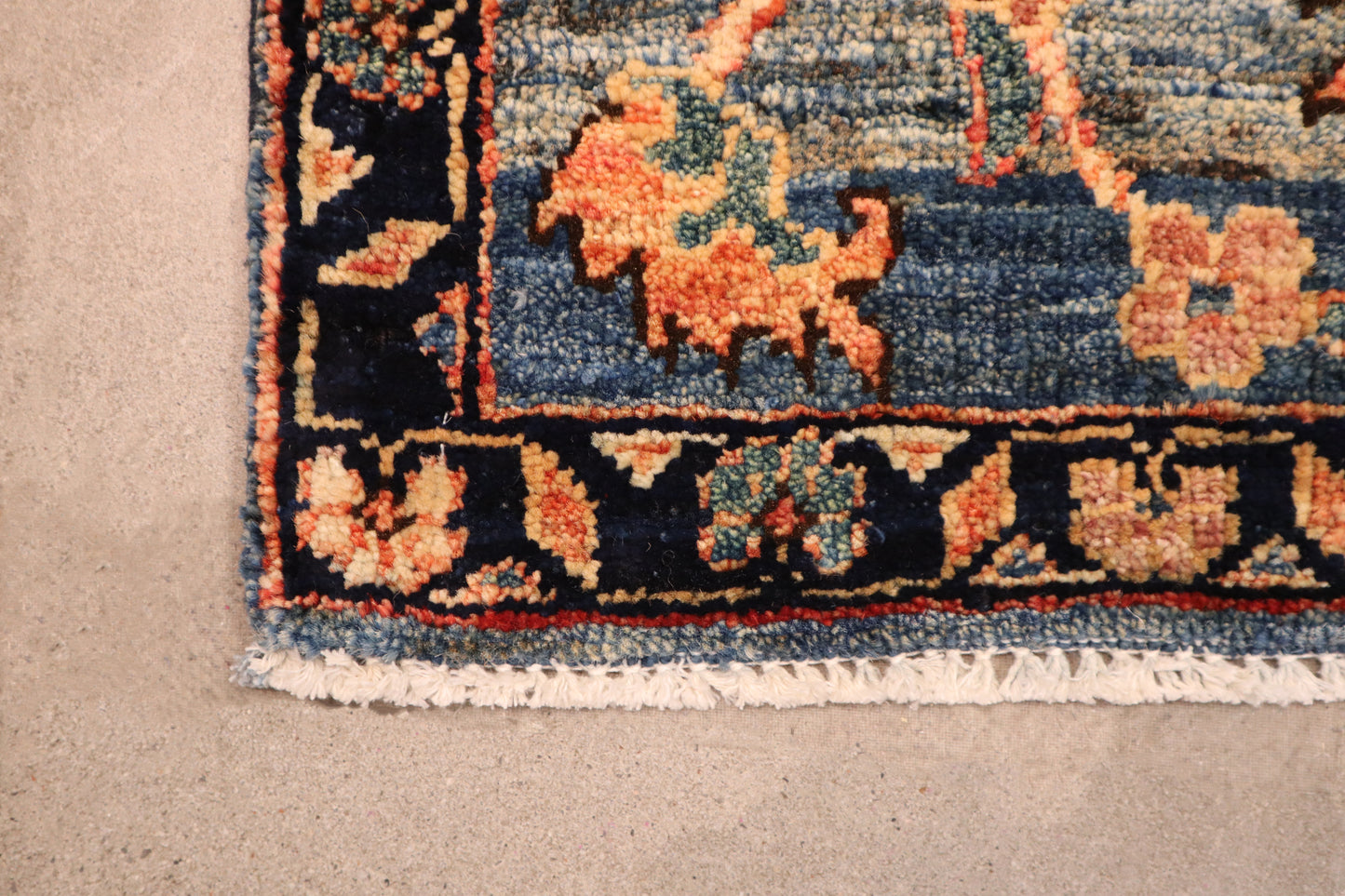 2'1 x 3'1 ft Hand knotted Chobi type wool oriental rug