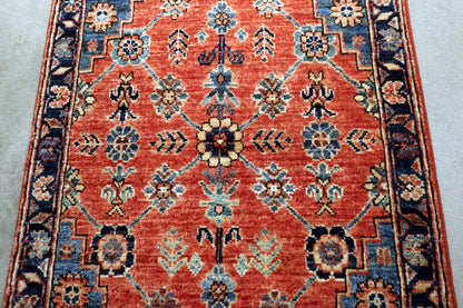 2'0 x 3'4 ft Hand knotted Chobi type wool oriental rug