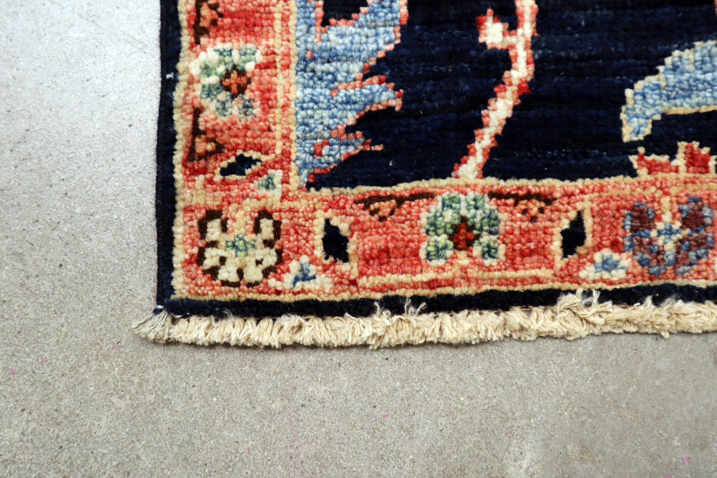2'0 x 3'1 ft Hand knotted Chobi wool oriental small rug