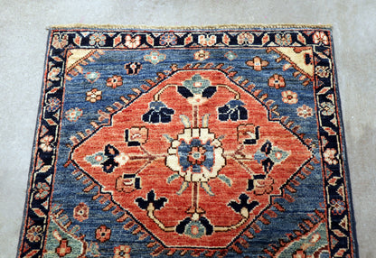 2'0 x 3'0 ft Hand knotted Chobi wool oriental small rug