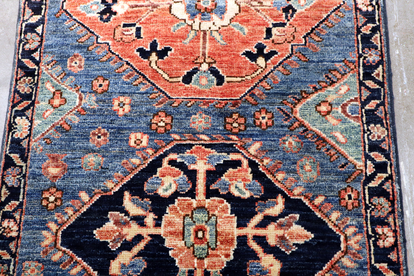 2'0 x 3'0 ft Hand knotted Chobi wool oriental small rug