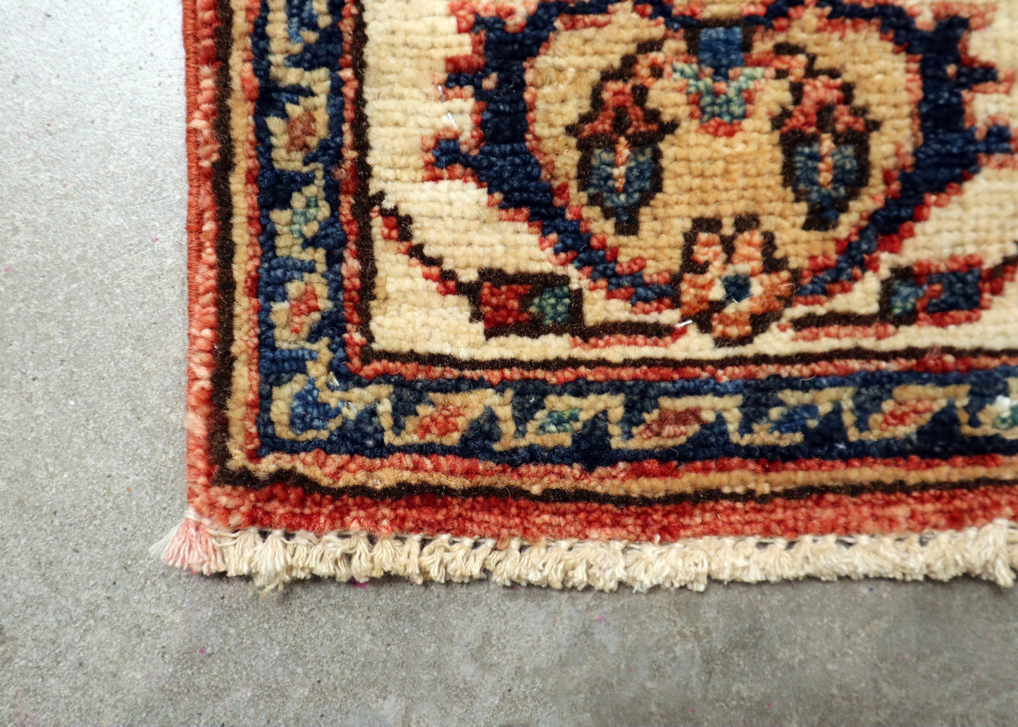 1'11 x 3'1 ft Hand knotted Kazak wool oriental small rug