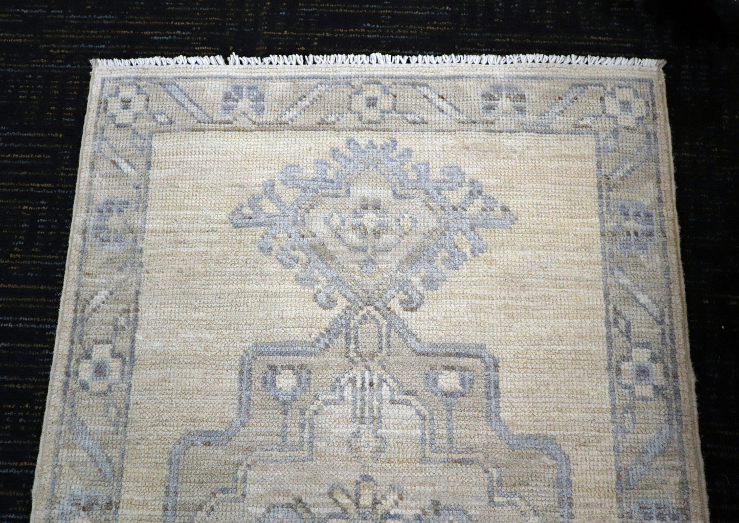 1'10 x 2'11 ft Hand knotted Khotan wool oriental small rug