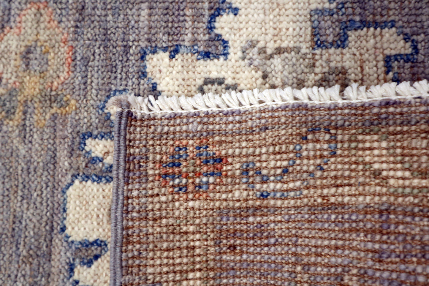 2'0 x 2'10 ft Hand knotted Oushak wool oriental small rug