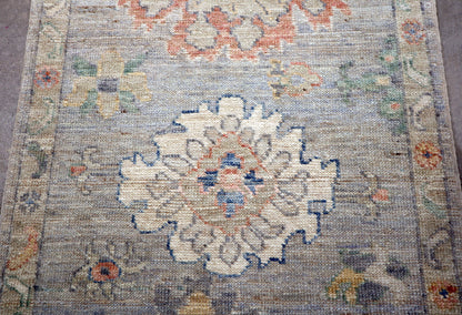 2'0 x 2'10 ft Hand knotted Oushak wool oriental small rug
