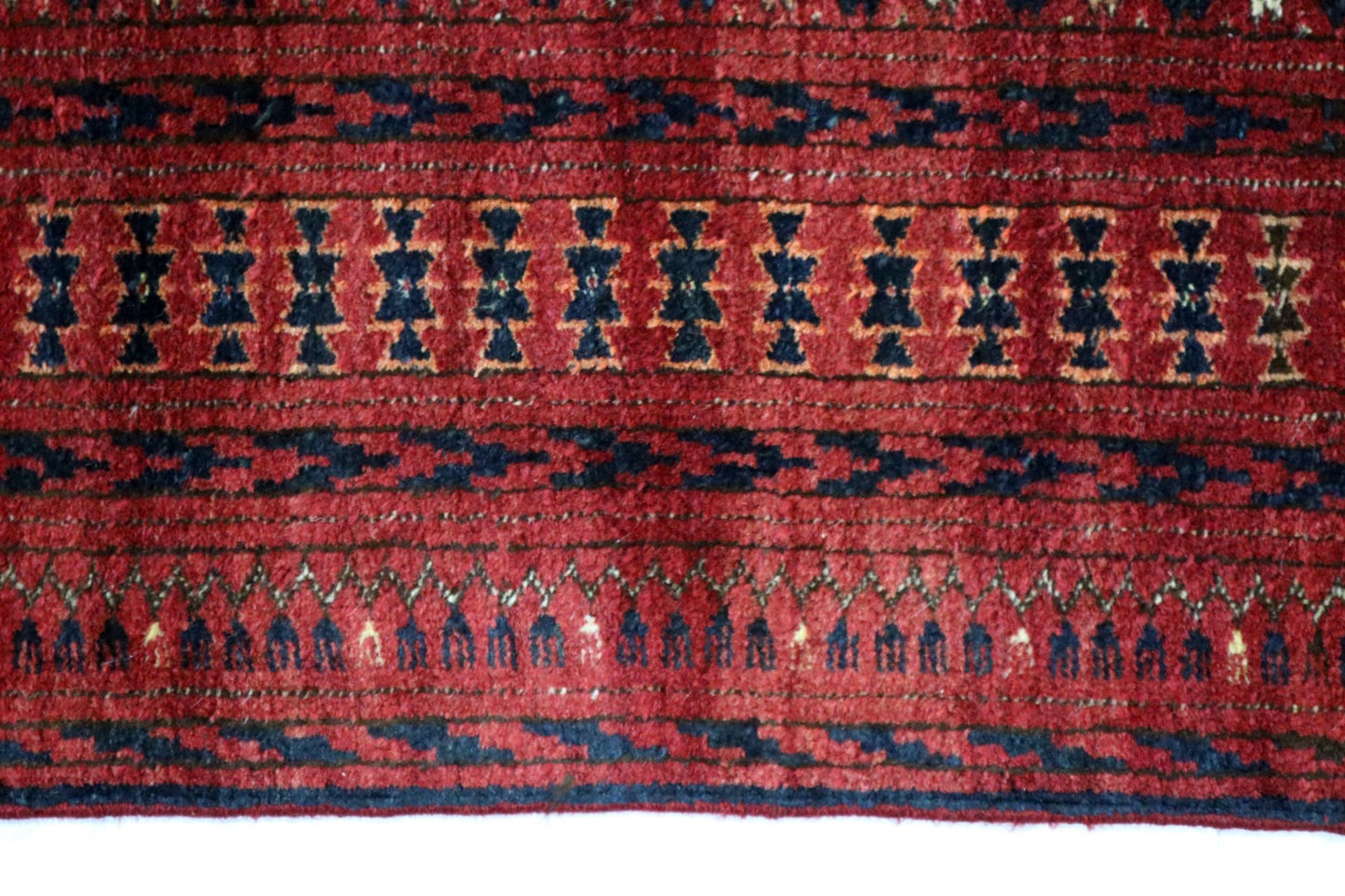 6'8 x 11'0 ft Bokhara Ahal goli design hand knotted oriental rug