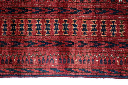 6'8 x 11'0 ft Bokhara Ahal goli design hand knotted oriental rug