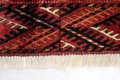 6'8 x 11'0 ft Bokhara Ahal goli design hand knotted oriental rug