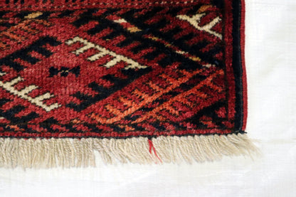 6'8 x 11'0 ft Bokhara Ahal goli design hand knotted oriental rug