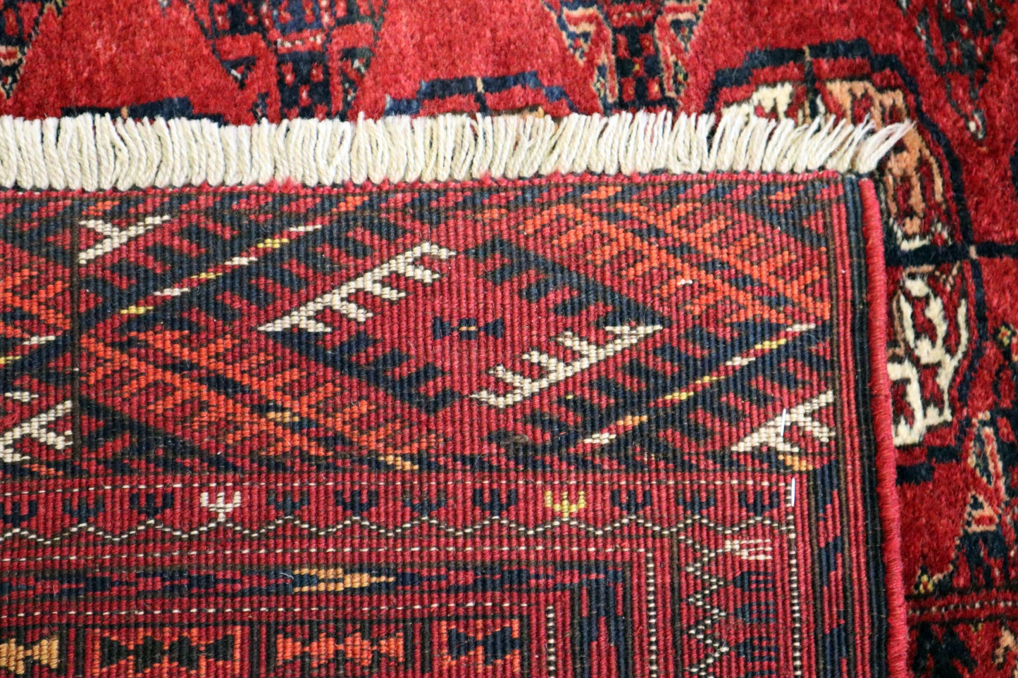 6'8 x 11'0 ft Bokhara Ahal goli design hand knotted oriental rug
