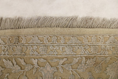 6'3 x 10'1 ft Hand knotted Silk flower oriental area rug