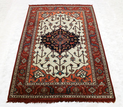 6'0 x 9'0 ft Hand knotted Serapi oriental area soft wool rug