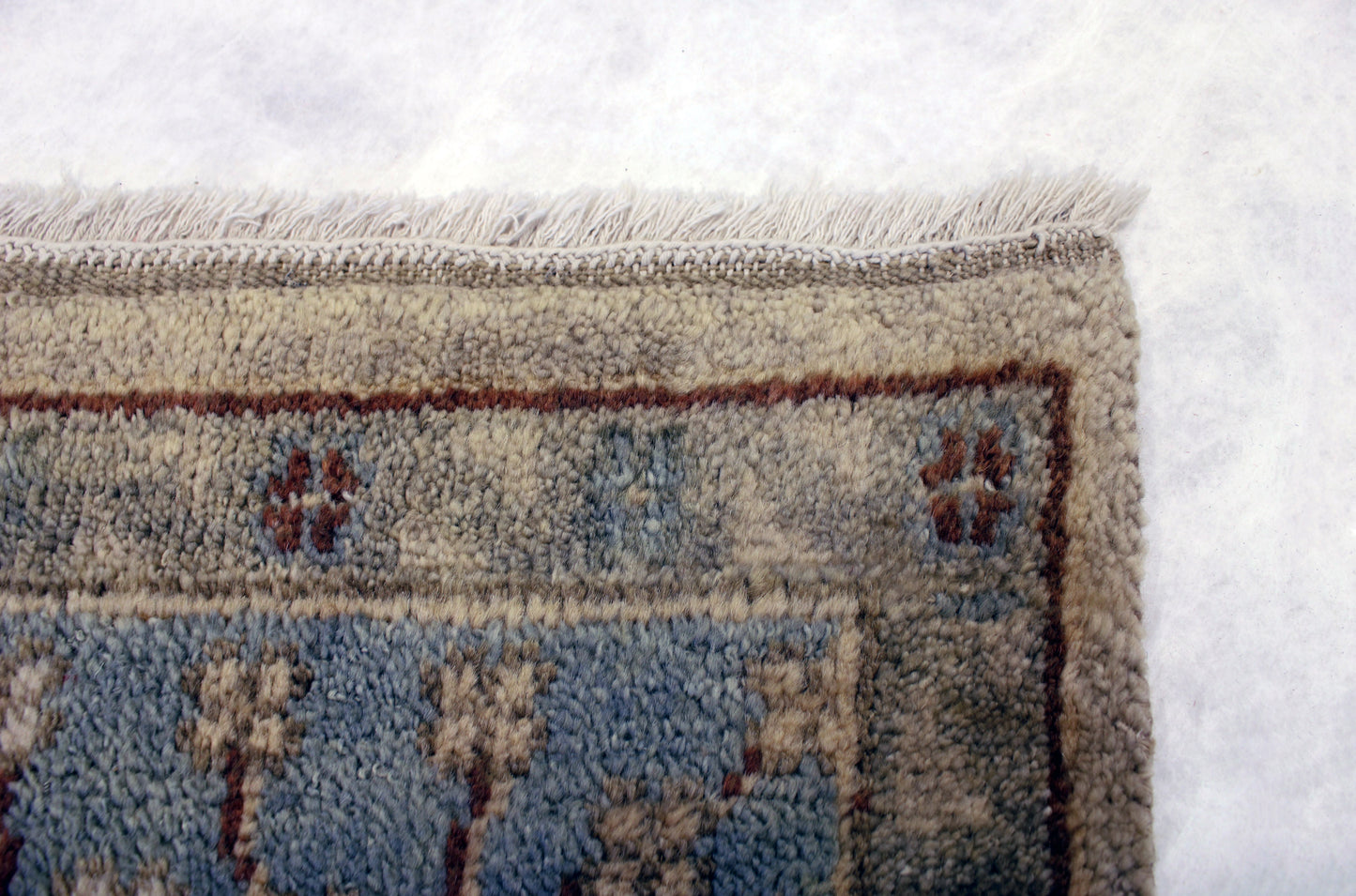 6'3 x 8'11 ft Hand knotted Oushak oriental area wool rug