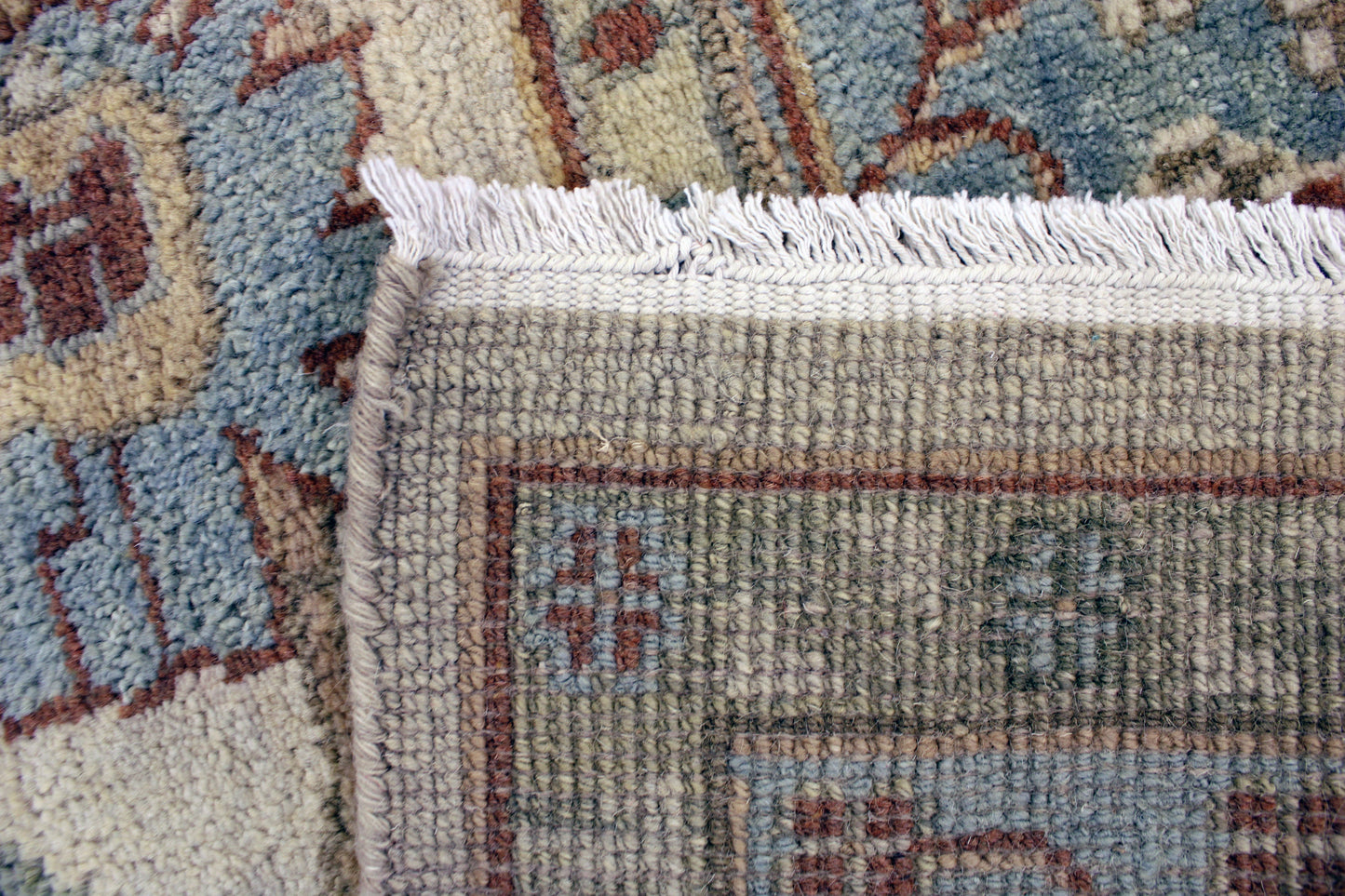 6'3 x 8'11 ft Hand knotted Oushak oriental area wool rug