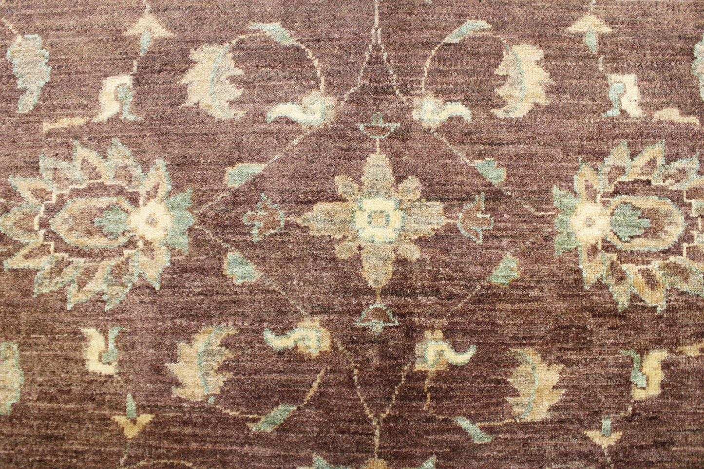 6'2 x 8'11 ft Hand knotted Oushak oriental area wool rug