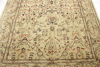 6'0 x 9'0 ft Hand knotted Oushak oriental area wool rug