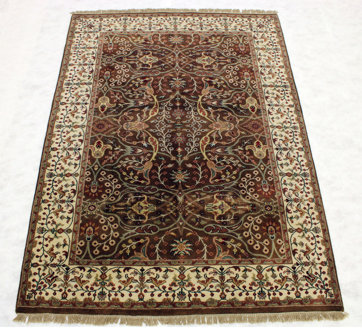 6'1 x 8'6 ft Hand knotted Oushak Twist oriental area wool rug