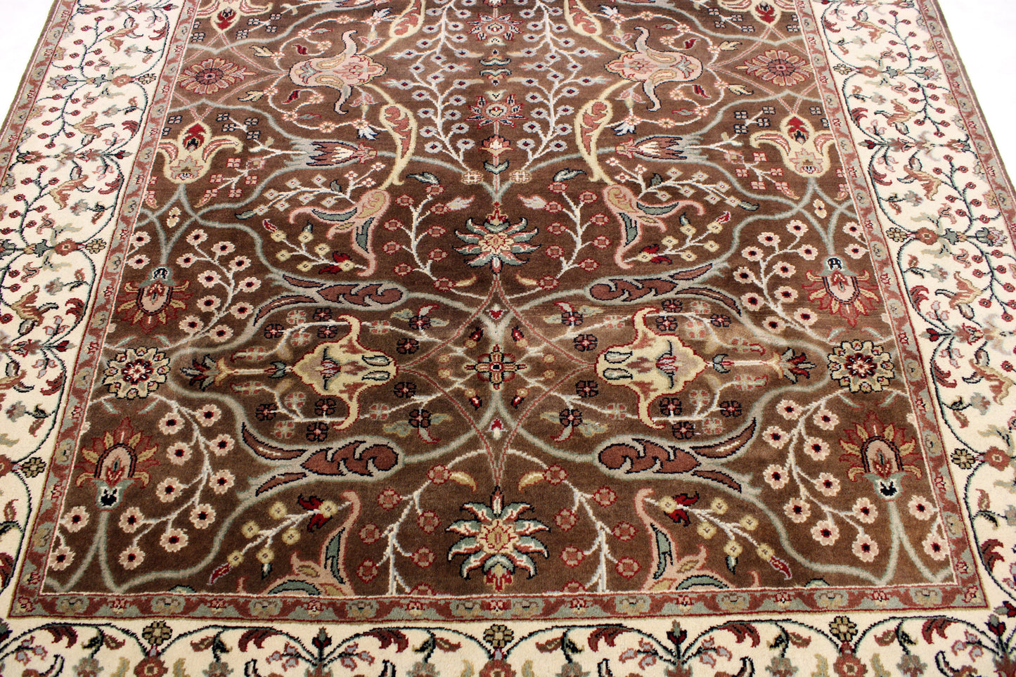 6'1 x 8'6 ft Hand knotted Oushak Twist oriental area wool rug