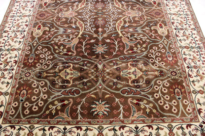 6'1 x 8'6 ft Hand knotted Oushak Twist oriental area wool rug