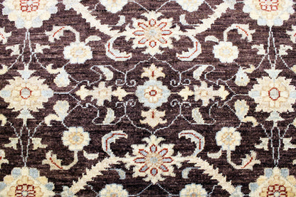 6'3 x 8'11 ft Hand knotted Oushak oriental area wool rug