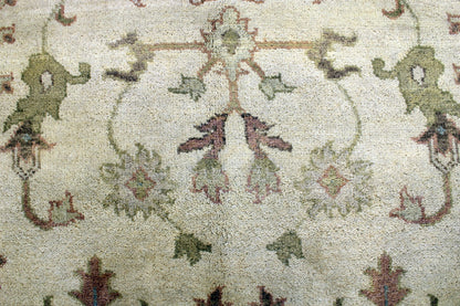 6'1 x 9'0 ft Hand knotted Oushak oriental area wool rug