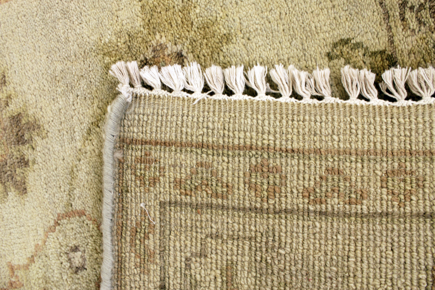 6'1 x 9'0 ft Hand knotted Oushak oriental area wool rug